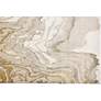 Waldor 7353602 5&#39;x8&#39; Gold and Ivory Marble Print Area Rug