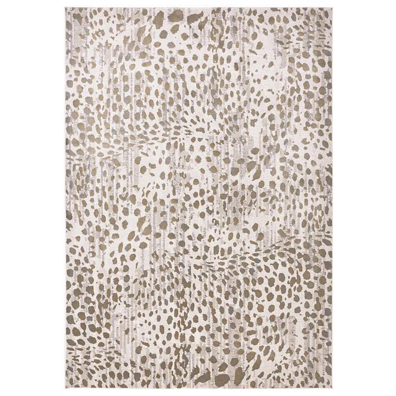 Image 2 Waldor 7353837 5'x8' Brown and Ivory Animal Print Area Rug