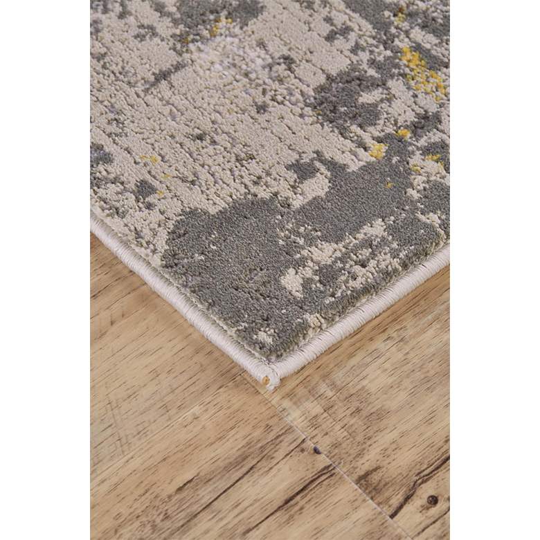 Image 3 Waldor 7353970 5'x8' Gold Ivory Metallic Abstract Area Rug more views