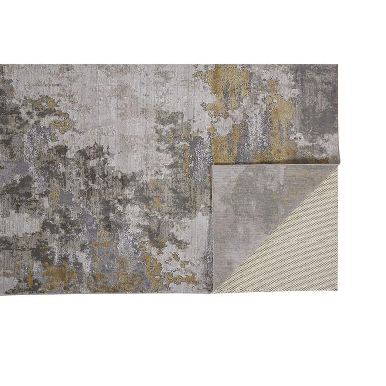 Image 4 Waldor 7353970 5&#39;x8&#39; Gold Ivory Metallic Abstract Area Rug more views