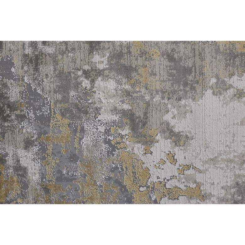 Waldor 7353970 5&#39;x8&#39; Gold Ivory Metallic Abstract Area Rug more views