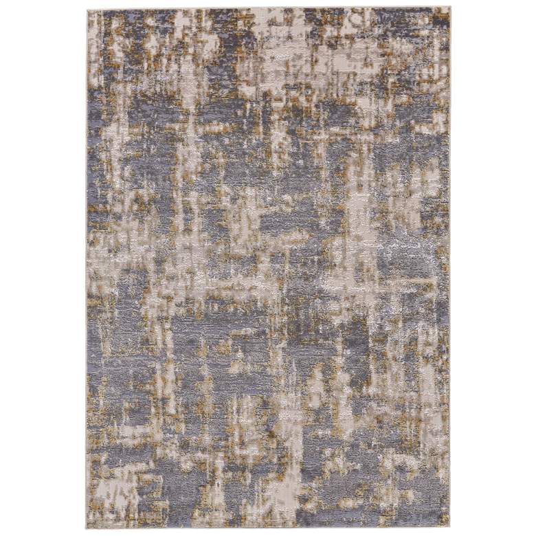 Image 1 Waldor Modern Abstract Soft Indoor Gray Area Rug 3969F