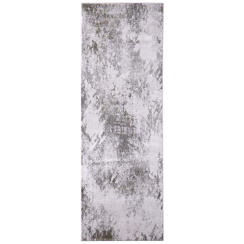 Image 1 Waldor Modern Abstract Soft Indoor Gray Area Rug 39NDF