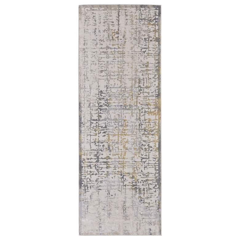 Image 1 Waldor Modern Abstract Soft Indoor Ivory Area Rug 3683F