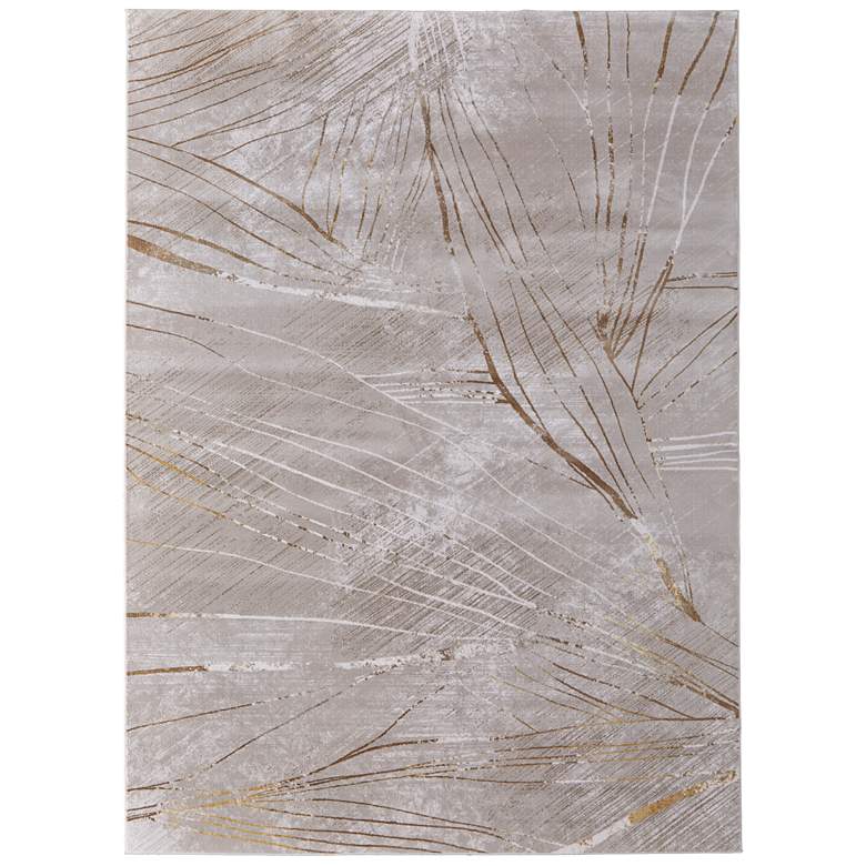 Image 1 Waldor Modern Abstract Soft Indoor Taupe Area Rug 39NBF