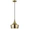 Waldorf 1 Light Antique Brass Pendant