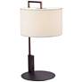 Waldorf 14.2" Deep Taupe/Fibre White Table Lamp