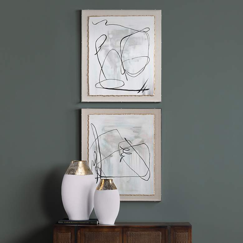 Image 3 Waldorf 3 28" High 2-Piece Acrylic Wall Art Set more views