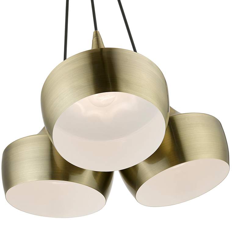 Image 6 Waldorf 3 Light Antique Brass Cluster more views