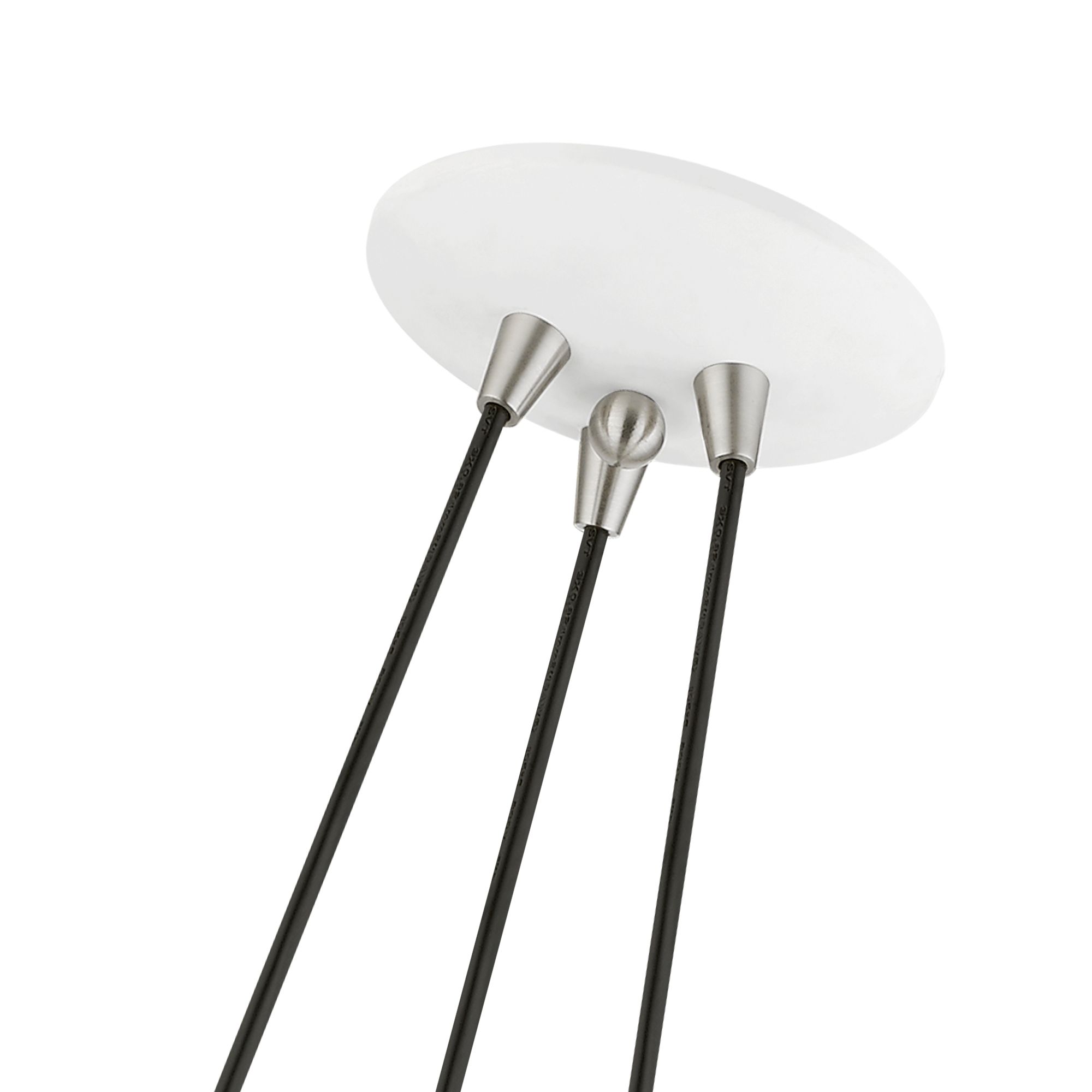 Waldorf 3 Light White Cluster Pendant