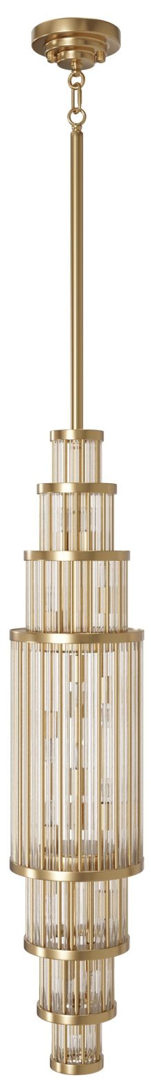 Waldorf 38"H Chandelier in Aged Brass