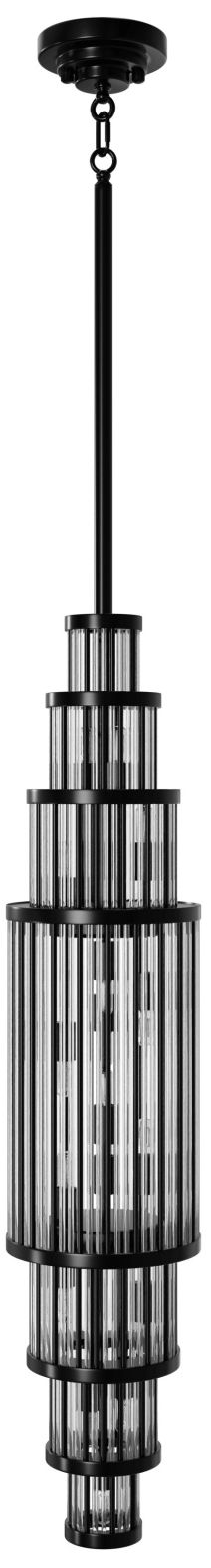 Waldorf 38"H Pendant in Polished Gunmetal