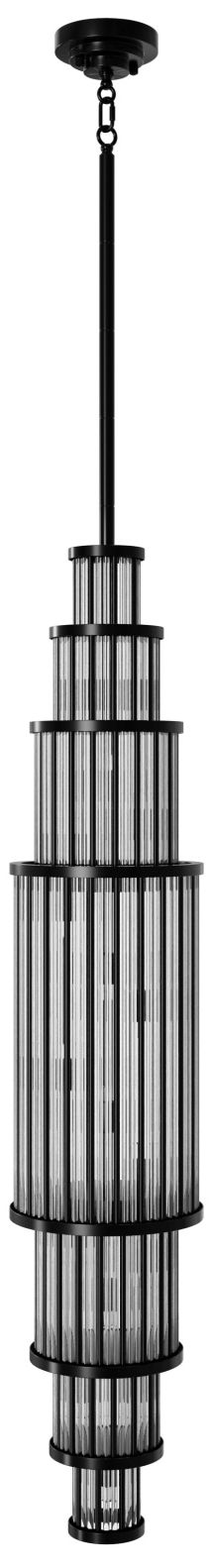 Waldorf 50"H Pendant in Polished Gunmetal