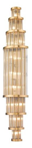 Image 3 Waldorf 50"H Wall Sconce in Aged Brass more views