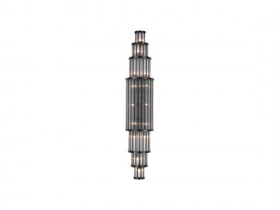 Image 2 Waldorf 50"H Wall Sconce in Polished Gunmetal more views