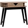 Wales 39 1/2" Wide Light Brown 1-Drawer Console Table