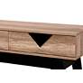 Wales 39 1/2" Wide Light Brown 2-Drawer Console Table