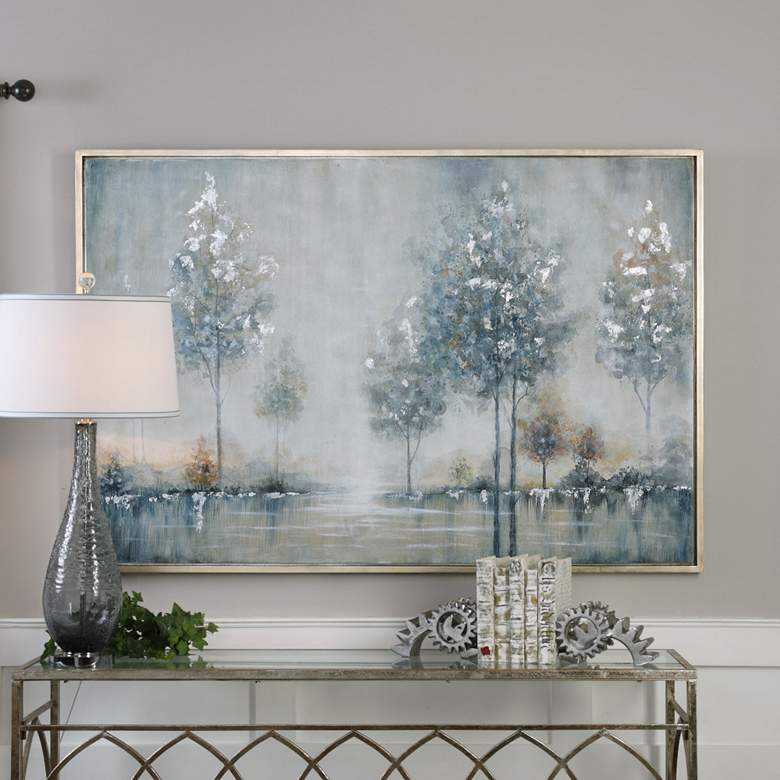 Image 1 Walk in The Meadow 61 1/2" Wide Framed Canvas Wall Art