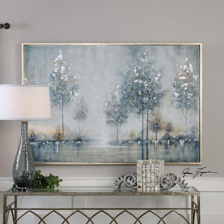 Image 3 Walk in The Meadow 61 1/2" Wide Framed Canvas Wall Art more views