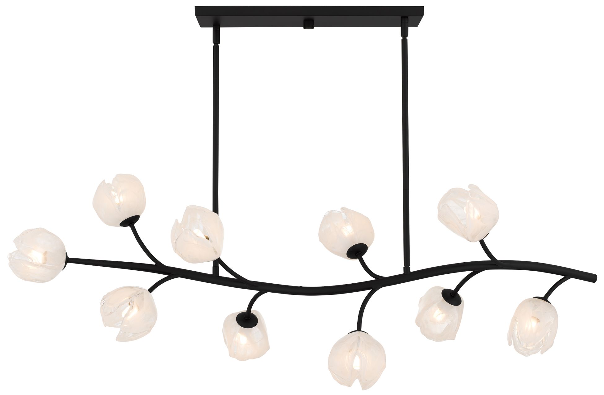 Walker 10-Light Matte Black Island Light