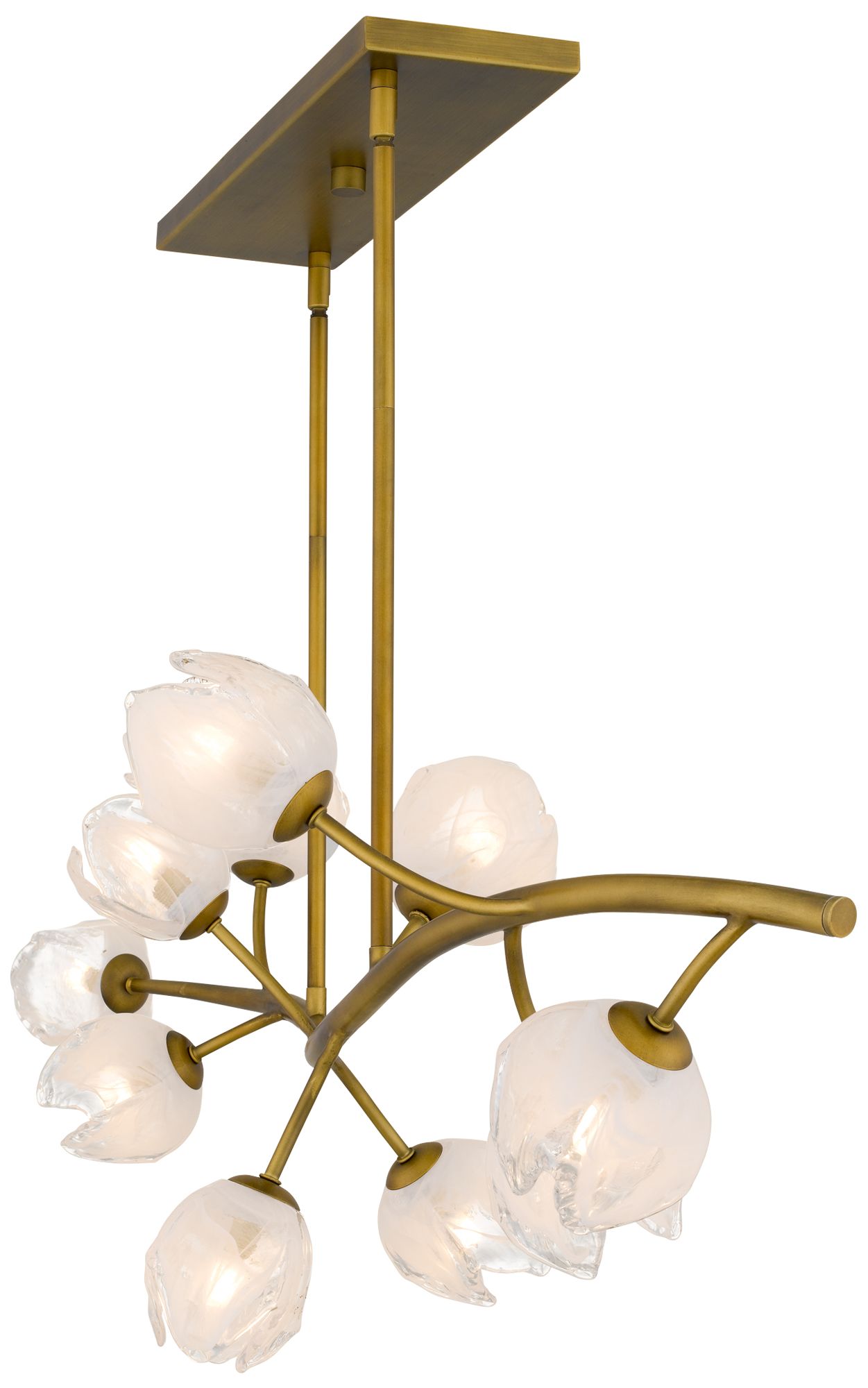 Image 5 Walker 10-Light Vintage Brass Island Light more views