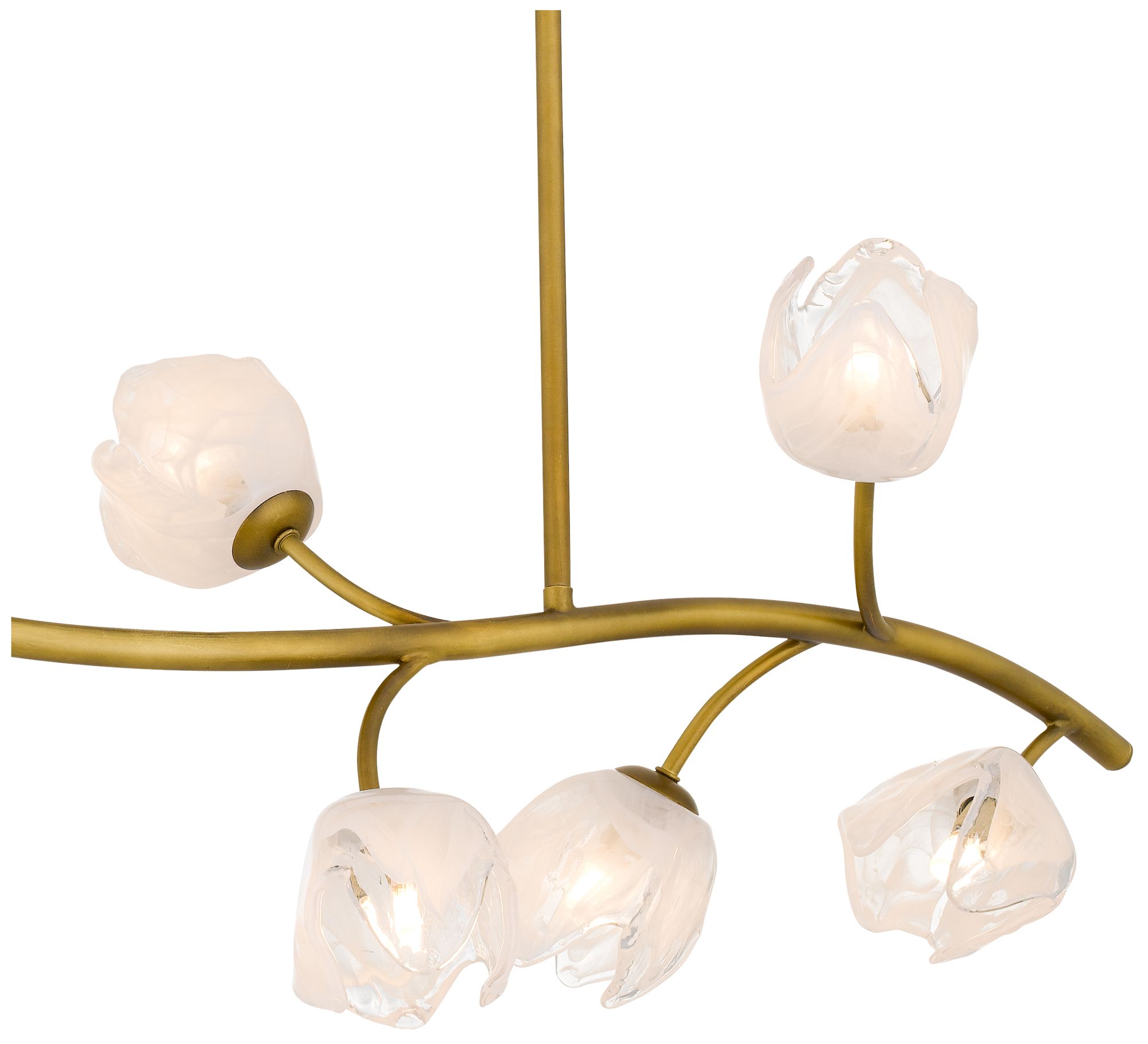 Image 6 Walker 10-Light Vintage Brass Island Light more views