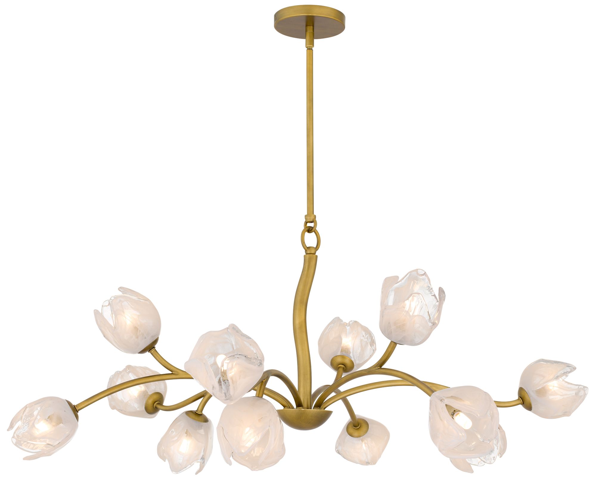 Walker 12-Light Vintage Brass Chandelier