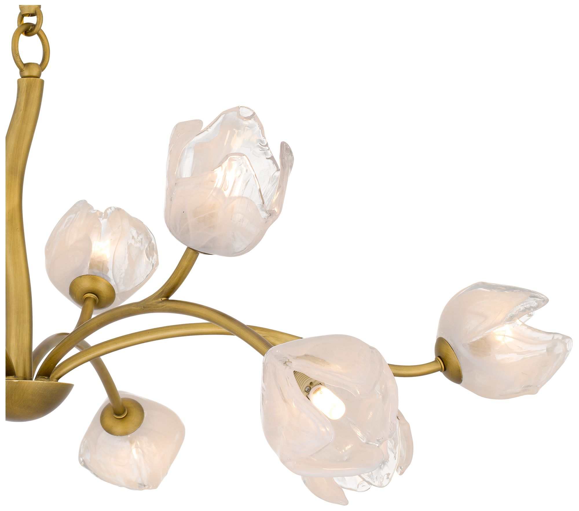 Image 6 Walker 12-Light Vintage Brass Chandelier more views