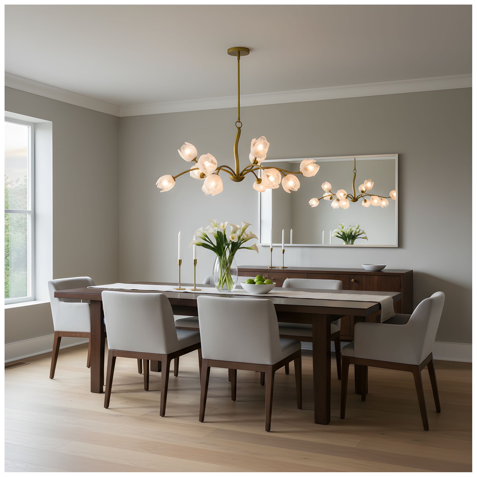 Image 7 Walker 12-Light Vintage Brass Chandelier more views