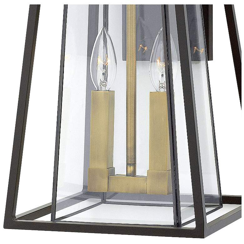 Image 3 Walker 15"H Buckeye Bronze and Brass LED Outdoor Wall Light more views