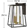 4_Walker 17 1/2" High Buckeye Bronze LED Outdoor Wall Light more views
