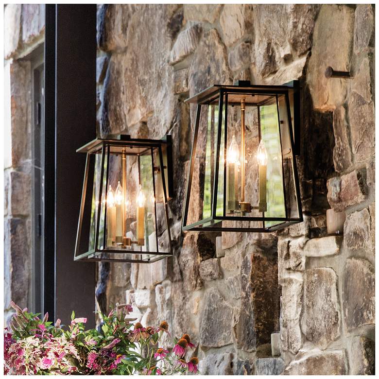 Image 7 Walker 17 1/2" High Buckeye Bronze LED Outdoor Wall Light more views
