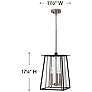 4_Walker 17 1/4" High Buckeye Bronze Outdoor Hanging Light more views