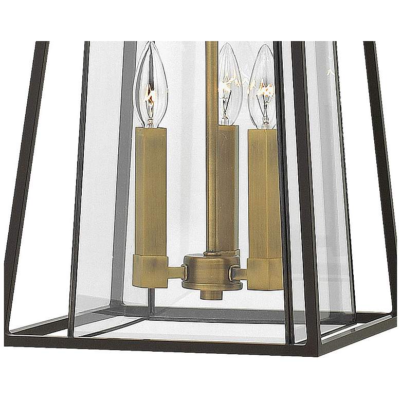 Image 3 Walker 17 1/4" High Heritage Brass Outdoor Hanging Light more views