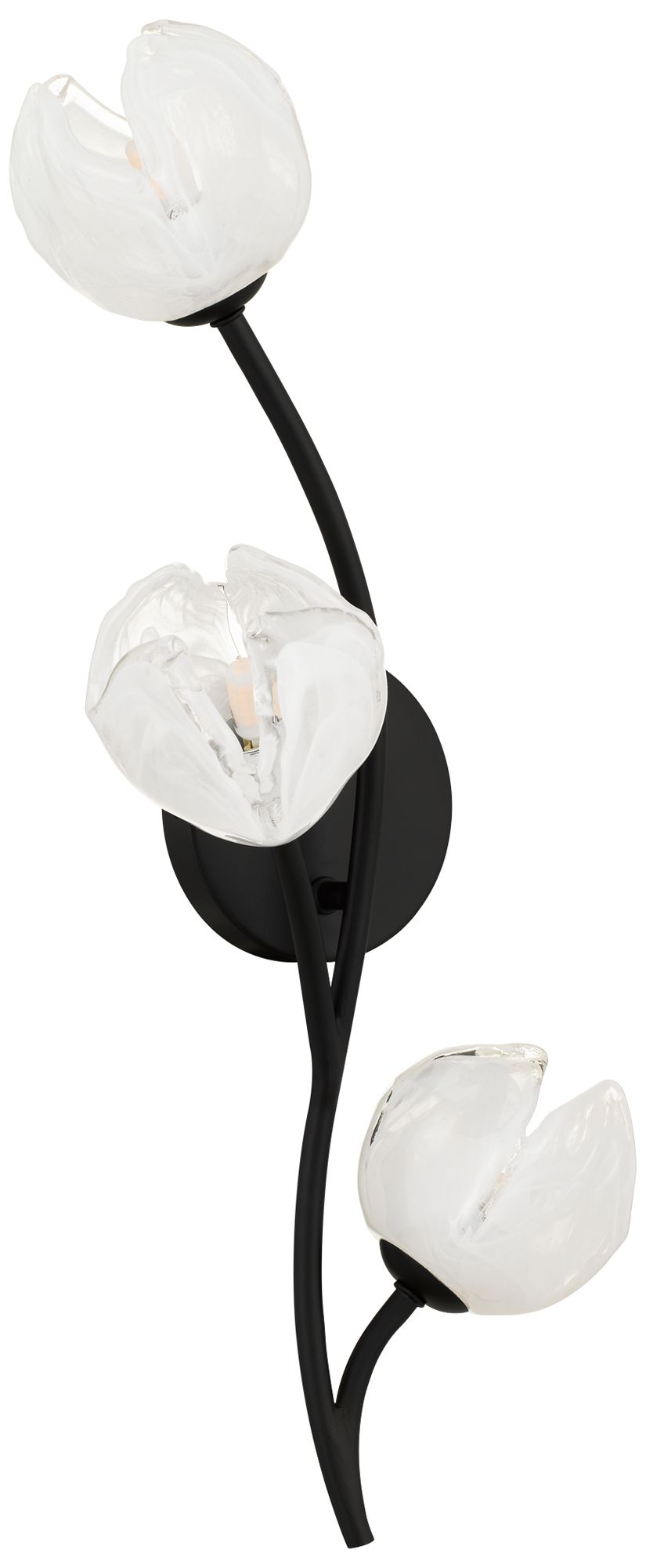 Image 3 Walker 3-Light Matte Black Wall Sconce more views
