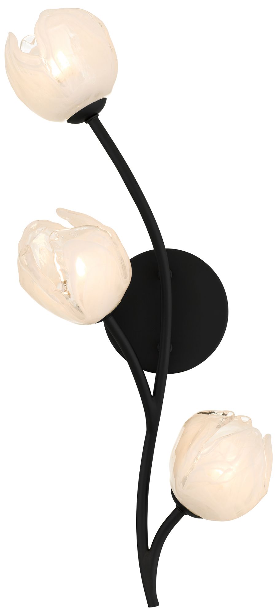 Image 4 Walker 3-Light Matte Black Wall Sconce more views