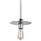 Walker 8 1/4" Wide Polished Nickel Mini Pendant
