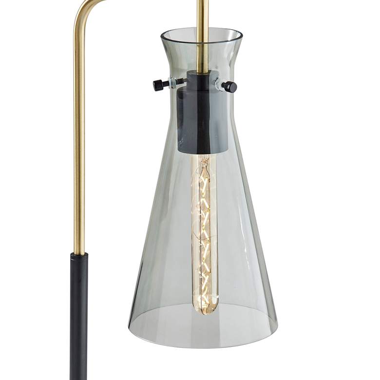 Image 2 Walker Black Antique Brass Metal Desk Lamp more views