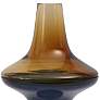 Walker Cobalt 9" High Glass Vase with Amber Lid