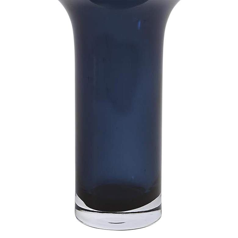 Image 3 Walker Cobalt 9" High Glass Vase with Amber Lid more views
