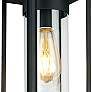 Thumbnail3 of Walker Hill - 1-Light Outdoor Flush Mount - Matte Black - Clear Glass more views