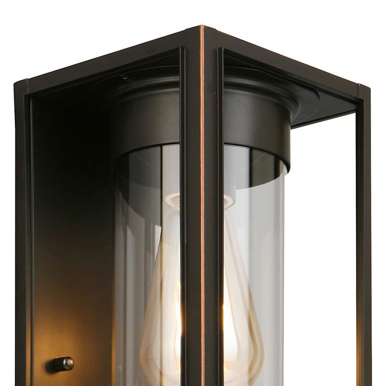 Image 3 Walker Hill - 12 inch Outdoor Wall Light - Oil Rubbed Bronze - Clear Glass more views