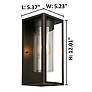 Walker Hill - 12 inch Outdoor Wall Light - Oil Rubbed Bronze - Clear Glass