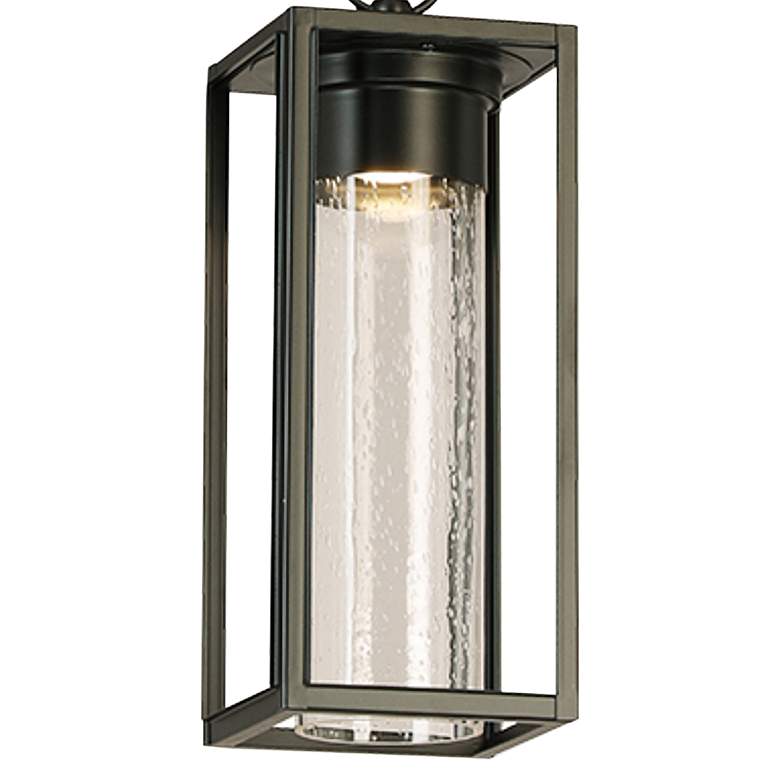 Image 4 Walker Hill 14 1/2 inchH Matte Black LED Outdoor Hanging Light more views