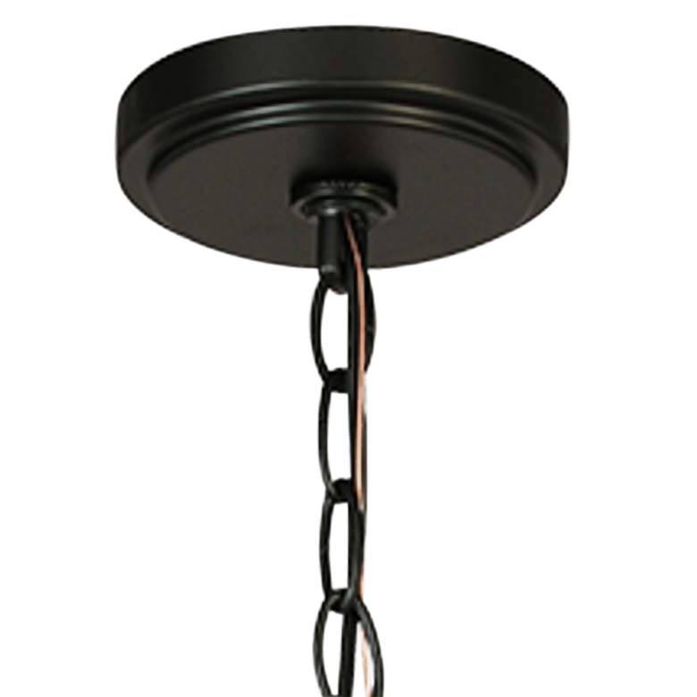 Image 5 Walker Hill 14 1/2"H Matte Black LED Outdoor Hanging Light more views