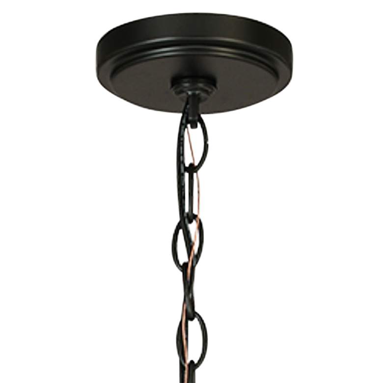 Image 5 Walker Hill 17 3/4"H Matte Black LED Outdoor Hanging Light more views