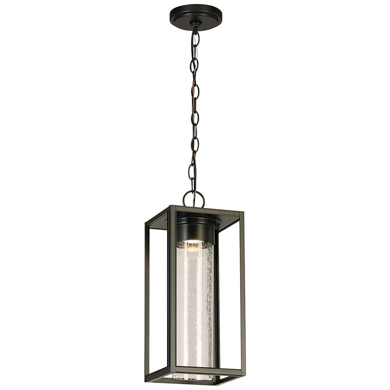 Image 6 Walker Hill 17 3/4 inchH Matte Black LED Outdoor Hanging Light more views