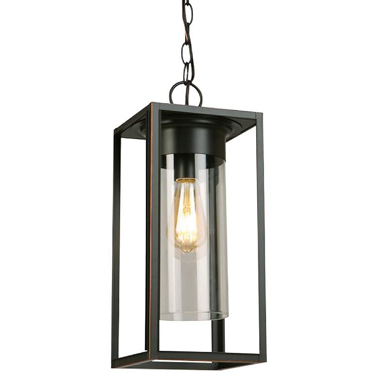 Image 2 Walker Hill 17 3/4 inchH Oil-Rubbed Bronze Outdoor Hanging Light