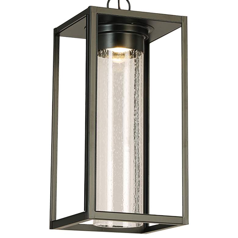 Image 4 Walker Hill 20 3/4"H Matte Black LED Outdoor Hanging Light more views