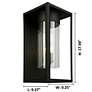 3_Walker Hill - 3-Light Outdoor Wall Light - Matte Black - Clear Glass more views